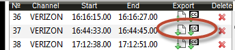 Figure: Export Options